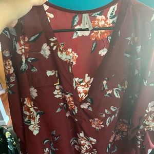 Floral print blouse